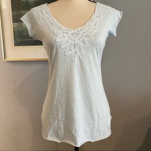 Sweetees Baby  blue top size medium